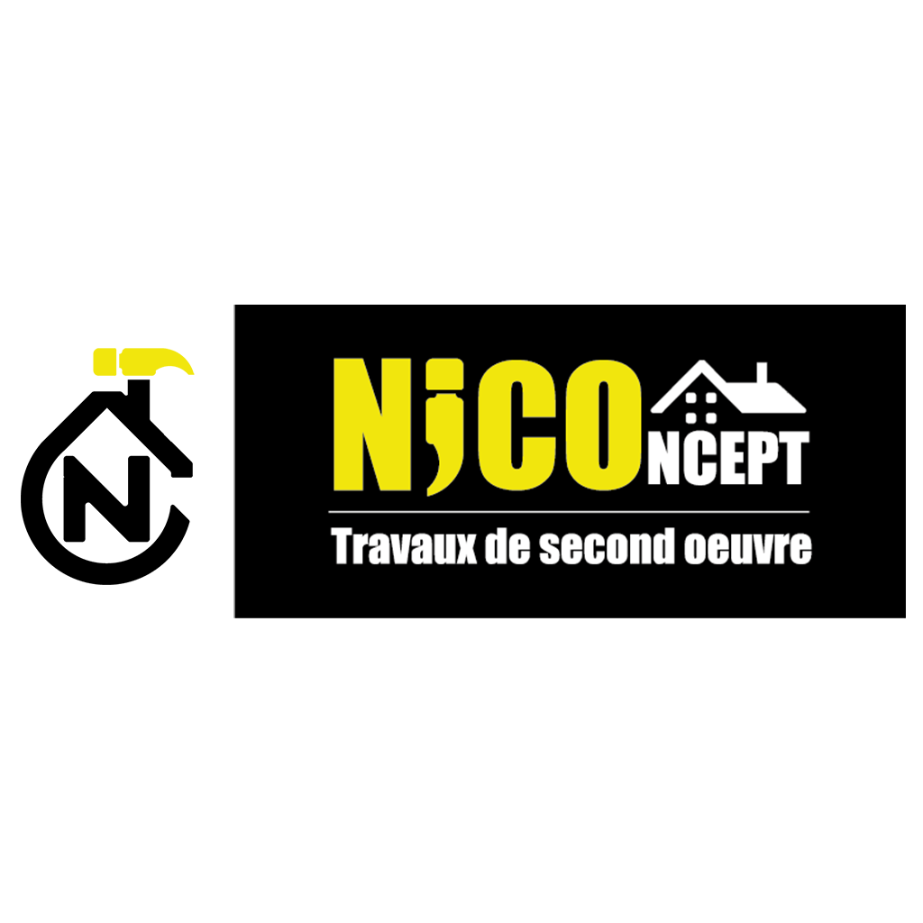 Logo vectoriel pour la société multiservice Nicoconcept à Cannes. Illustré par Julien Girardet Monsieurju, illustrateur graphiste à Poitiers