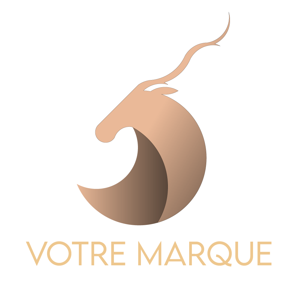 Logo vectoriel représentant une antilope. Illustré par Julien Girardet Monsieurju, illustrateur graphiste à Poitiers