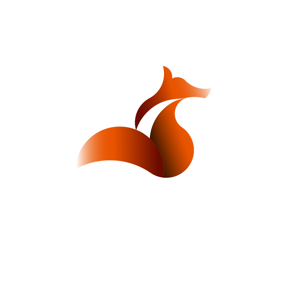 Logo vectoriel représentant un renard. Illustré par Julien Girardet Monsieurju, illustrateur graphiste à Poitiers