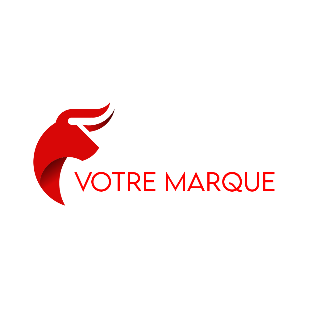 Logo vectoriel représentant un taureau. Illustré par Julien Girardet Monsieurju, illustrateur graphiste à Poitiers