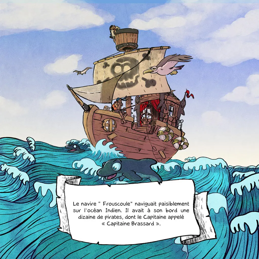 Portfolio Page intérieure du livre illustré par Monsieurju Julien Girardet Monsieurju, illustrateur graphiste à Poitiers