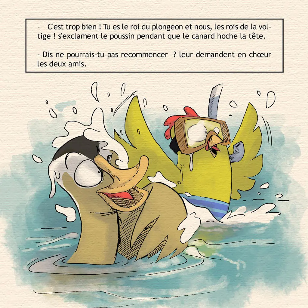 Portfolio Page intérieure du livre illustré par Monsieurju Julien Girardet Monsieurju, illustrateur graphiste à Poitiers